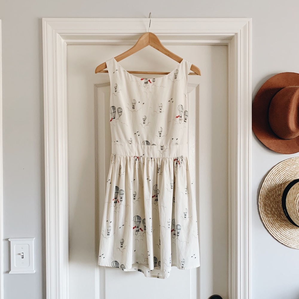 Short whimsical hot air balloon dress